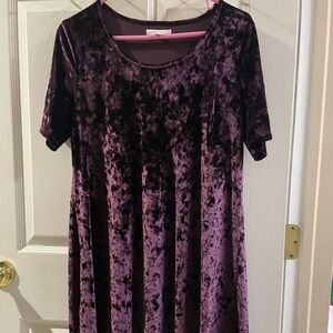 Westport Deep Purple Velvet Dress